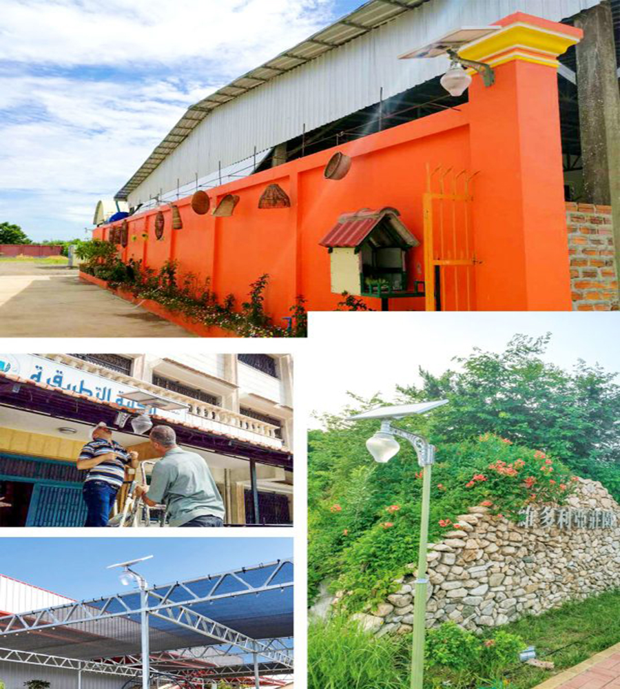 công trình thi công đèn mặt trời