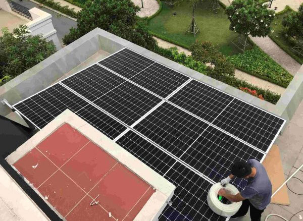Lắp đặt điện năng lượng mặt trời tại hàm nghi