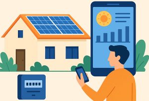 dùng app để theo dõi lượng điện